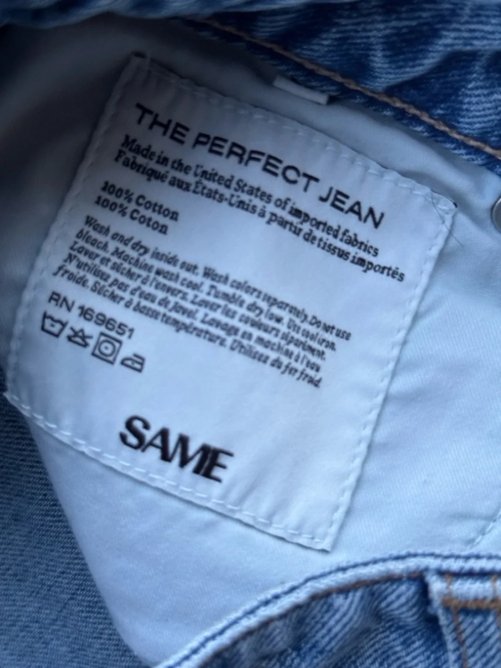 Same THE PERFECT JEAN Button Fly Size 28 x 35 Long Retail 428.00 - Picture 10 of 16